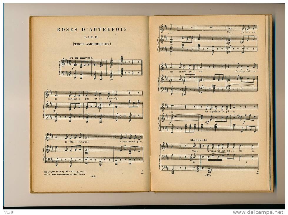 "Une Heure De Musique Avec Franz Lehar" (1930) Texte De André Rivoire, Paroles Et Musiques, 60 Pages - J-L