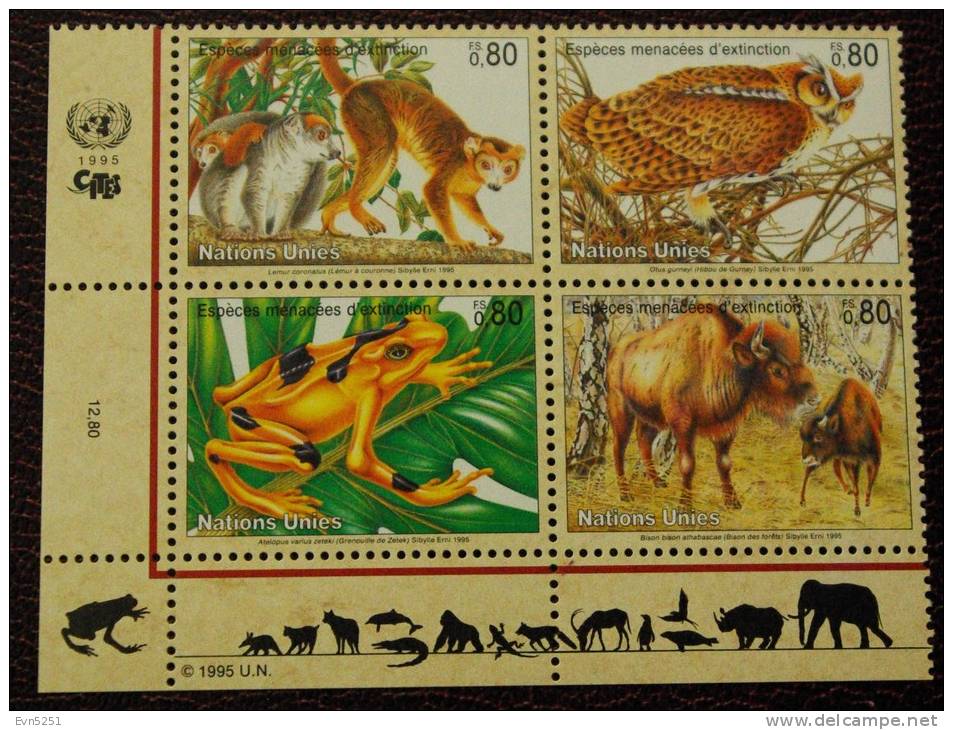 G1 Nations Unies (Genève) : Protection De La Nature (III) - Unused Stamps