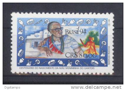 Brasil 1994 YT2155 ** Centenario De La Madre Maria De Concepcion Nazaret (Menininha Do Gantois) Objeto De Sus Obras - Unused Stamps