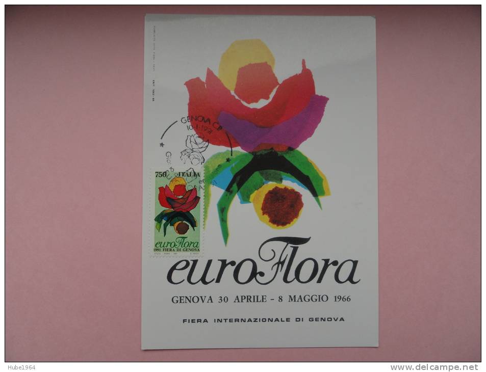 CARTE MAXIMUM MAXIMUM CARD EUROFLORA ITALIE - Maximumkaarten