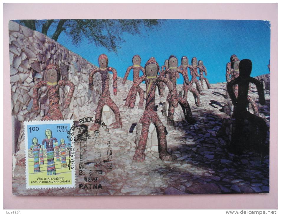 CARTE MAXIMUM MAXIMUM CARD ROCK GARDEN INDE - Storia Postale