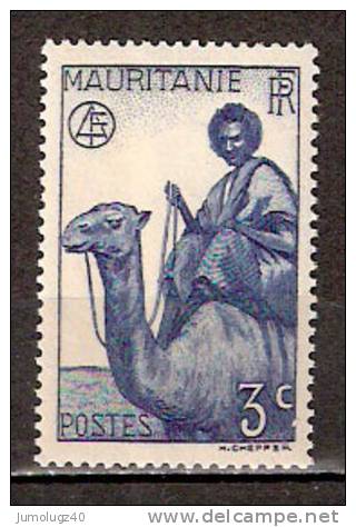 Timbre Mauritanie Y&T N°  74 **. Méhariste. 3 C. Cote 0.40 € - Autres & Non Classés