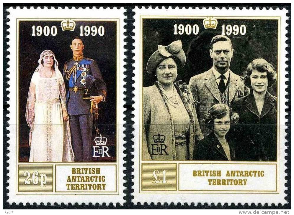British Antarctic Territory - B.A.T. - 1990 90 Ann Reine Mere // 2vNeufs // Mnh - Unused Stamps