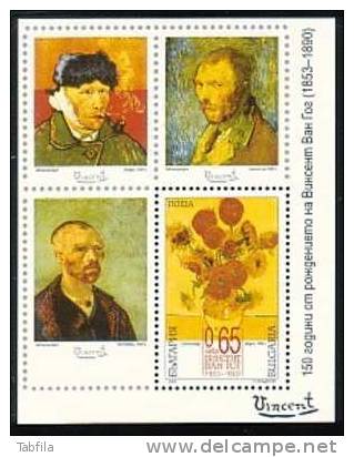 BULGARIA \ BULGARIE - 2003 - 150 An De La Naissance De Vinsent Van Gogee - BL** - Impresionismo