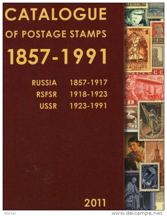 two catalogues Russla plus USSR / SU 2011 new 62€ for expert-mans of the varitys topics from old and new RUSSIA+UdSSR