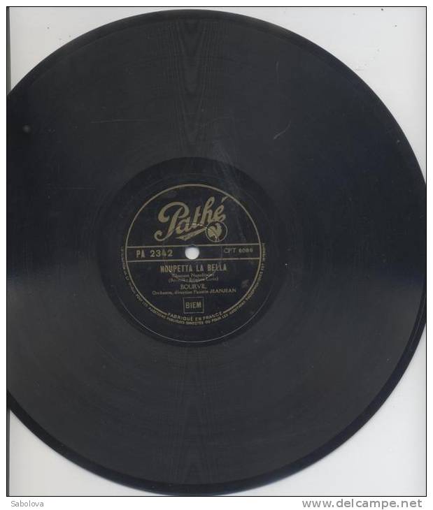 Bourvil Houpetta La Bella ; Quand  Mémé 78 Tours - 78 Rpm - Schellackplatten