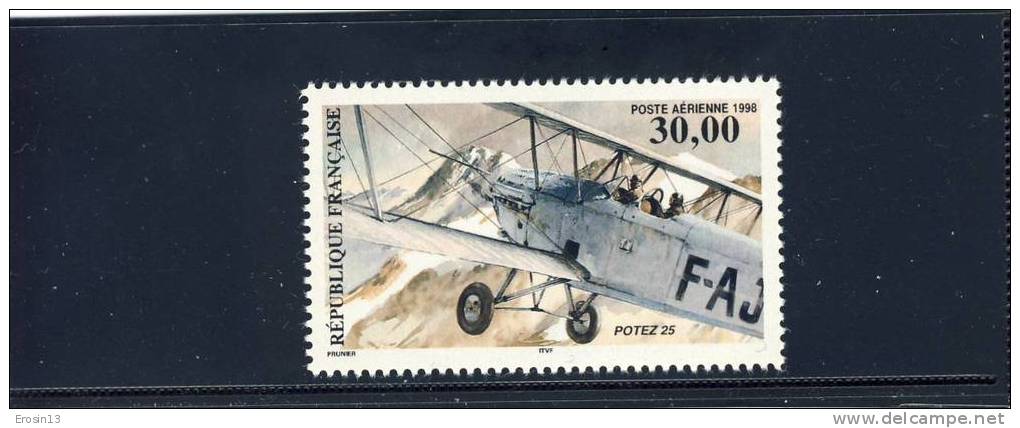 FRANCE - 1998 -  P. A - N° 62a** -  BIPLAN POTEZ 25 - Dentelé 13X13.1/4 - 1960-.... Neufs