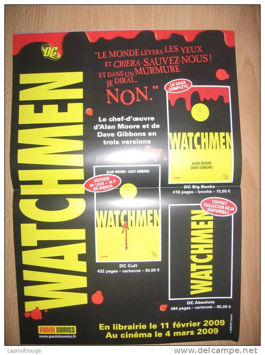 Affiche MOORE GIBBONS Watchmen Panini Comics 2009 - Affiches & Offsets
