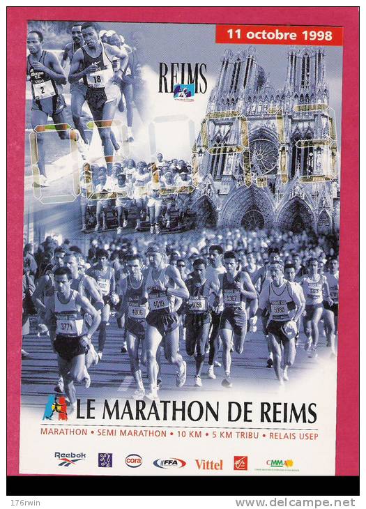 CPub  LE MARATHON DE REIMS  1998 - Atletiek