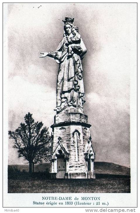 NOTRE DAME DE MONTON - Statue érigée En 1869 - Other