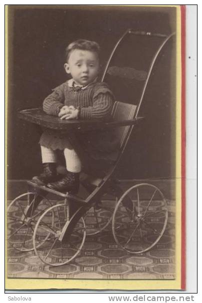 AG Photo Enfant Poussette 6,3*10 - Antiche (ante 1900)