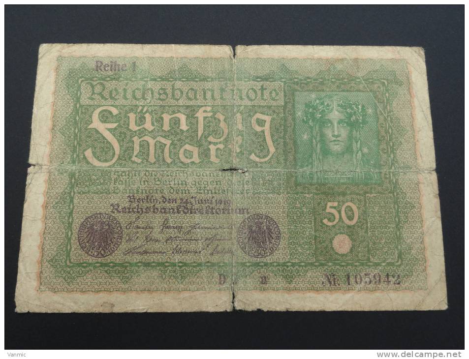 1919 - Billet 50 Mark - Allemagne - 105942 - 50 Mark