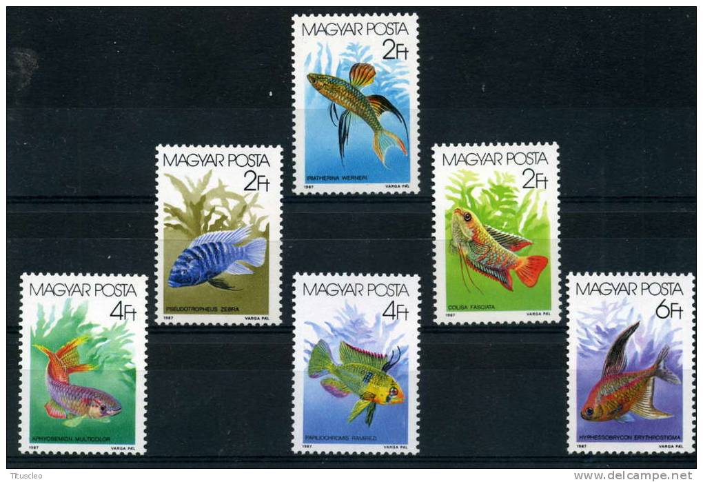 HONGRIE 3087/3092**  Faune  Poissons D'aquarium - Ungebraucht