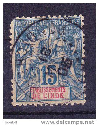 INDE N°6 Oblitéré Defectueux - Used Stamps