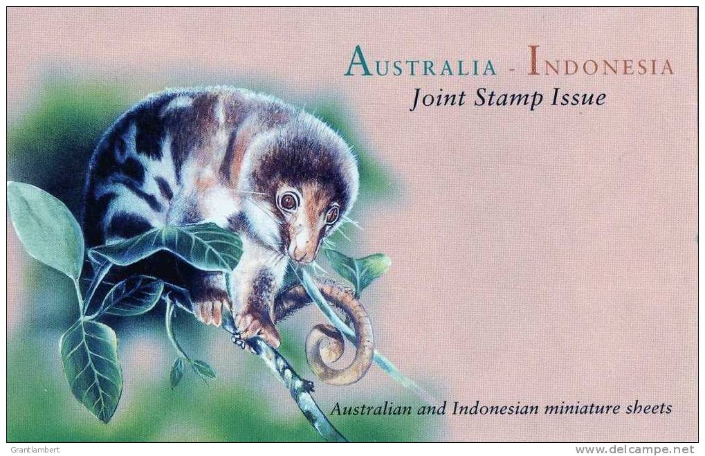 Australia 1996 Joint Issue Indonesia Presentation Pack - 2 Minisheets - See 2nd Scan - Presentation Packs
