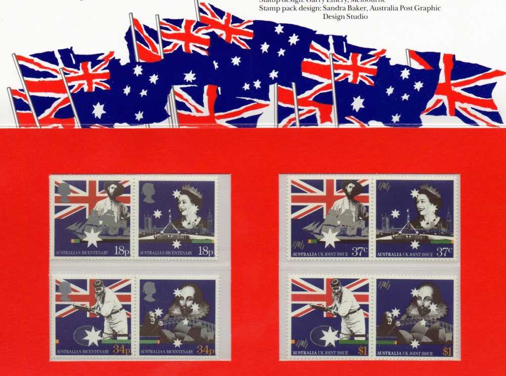 Australia 1988 Joint Issue With UK Bicentenary Presentation  Pack- See 2nd Scan - Mint Stamps