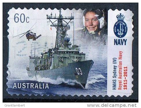 Australia 2011 Navy 60c HMAS Sydney Self-adhesive Used - Gebraucht