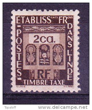 INDE TAXE N°20 Neuf Charniere Ou Adhérences - Unused Stamps