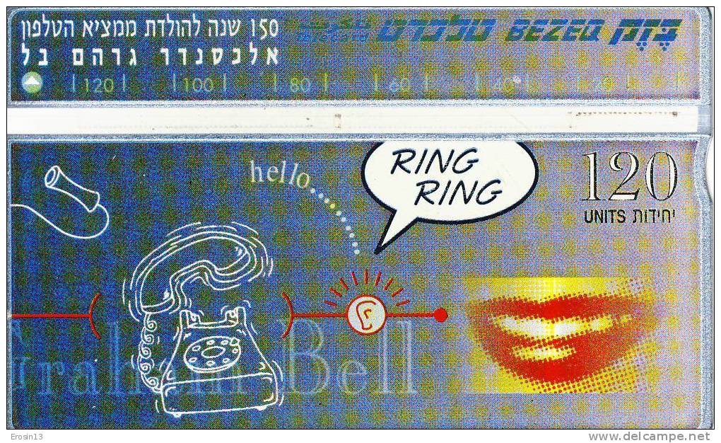 TELECARTES - ISRAEL  - ISRAEL 150 Graham Bell No2 120 Landis&gyr - Très Bon Etat - Israel