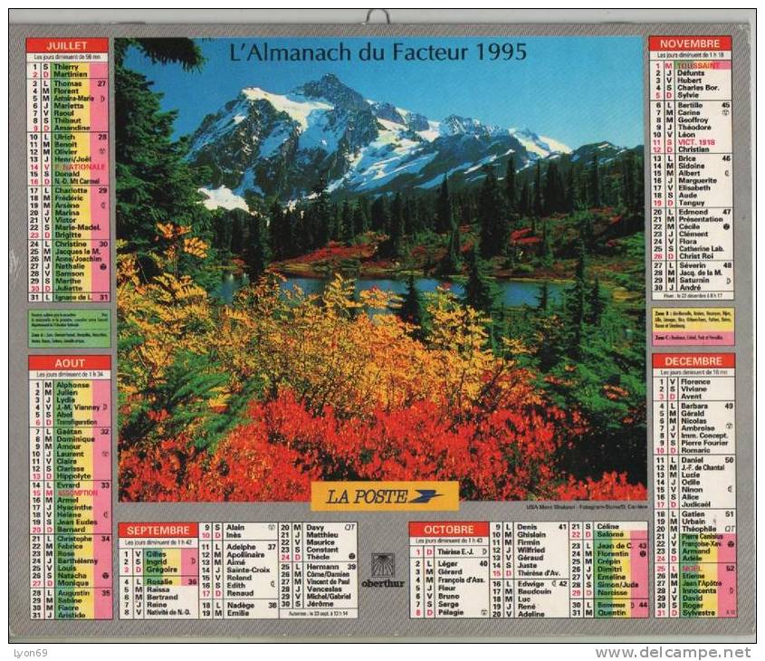 ALMANACH DU FACTEUR  1995  EDITEUR - Grand Format : 1991-00