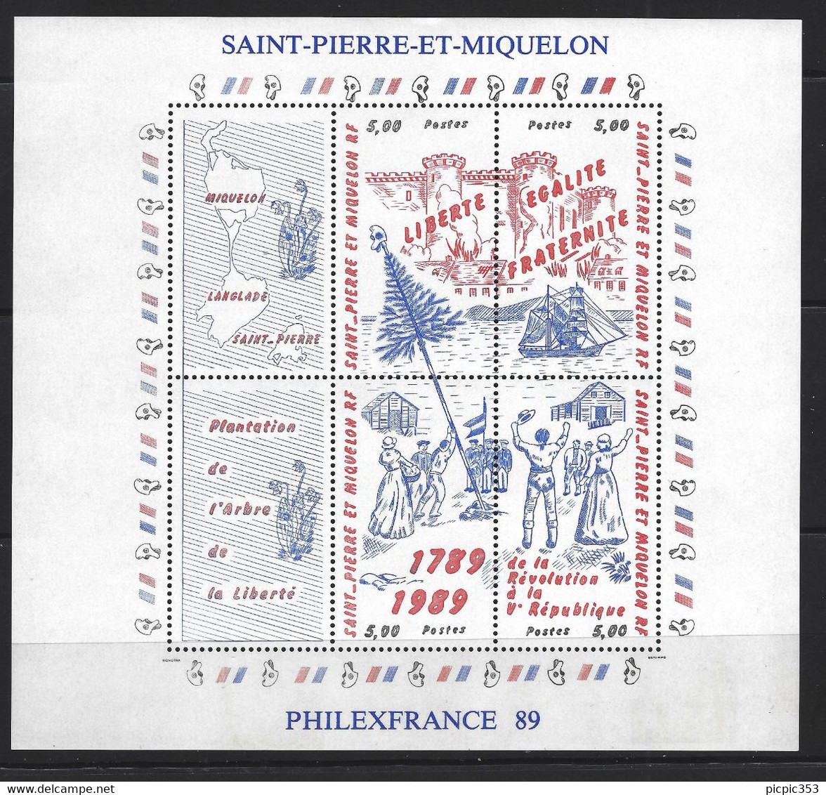 SPM - Saint Pierre Et Miquelon Bloc 3 ** - Blocs-feuillets