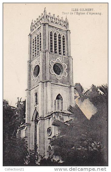 ILES GILBERT ... TOUR DE L EGLISE D APAIANG - Kiribati