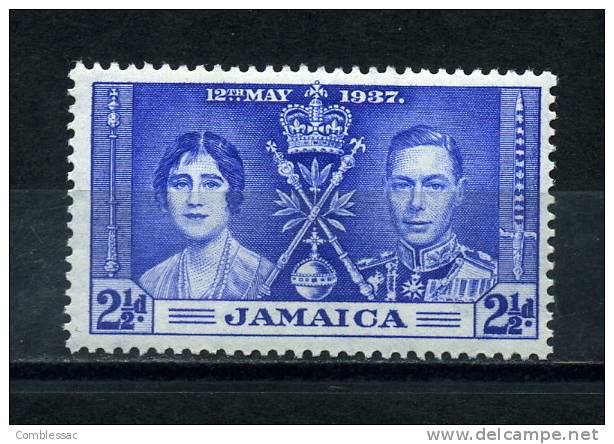 JAMAICA     1937     Coronation      2 1/2d   Bright  Blue    MH - Giamaica (1962-...)