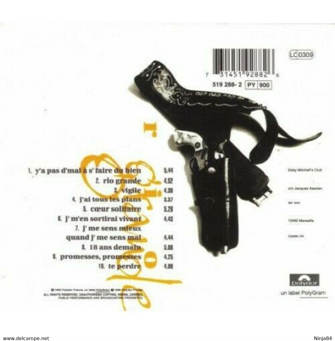 CD  Eddy Mitchell  "  Rio Grande  " - Sonstige - Franz. Chansons