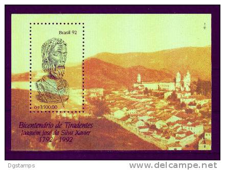 Brasil 1992 BF87  ** Bicentenario Ejecucion De Tiradentes. - Blocks & Sheetlets