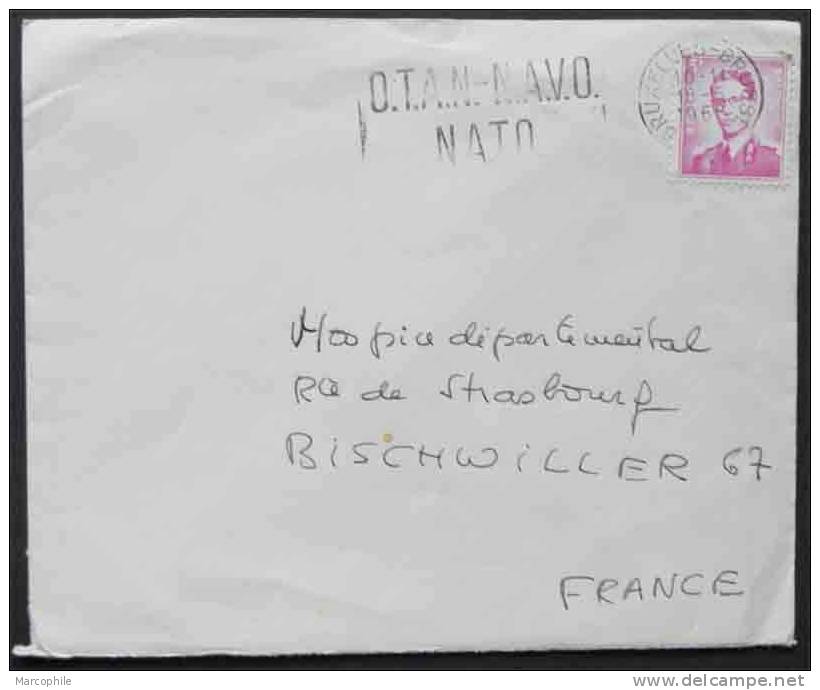 OTAN - NATO - NAVO / 1968 BRUXELLE OBLITERATION SUR LETTRE (ref 2256) - NATO