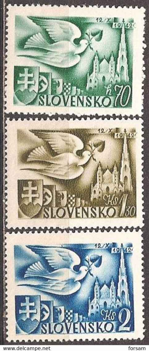 SLOVAKIA..1942..Michel # 102-104...MLH. - Nuovi