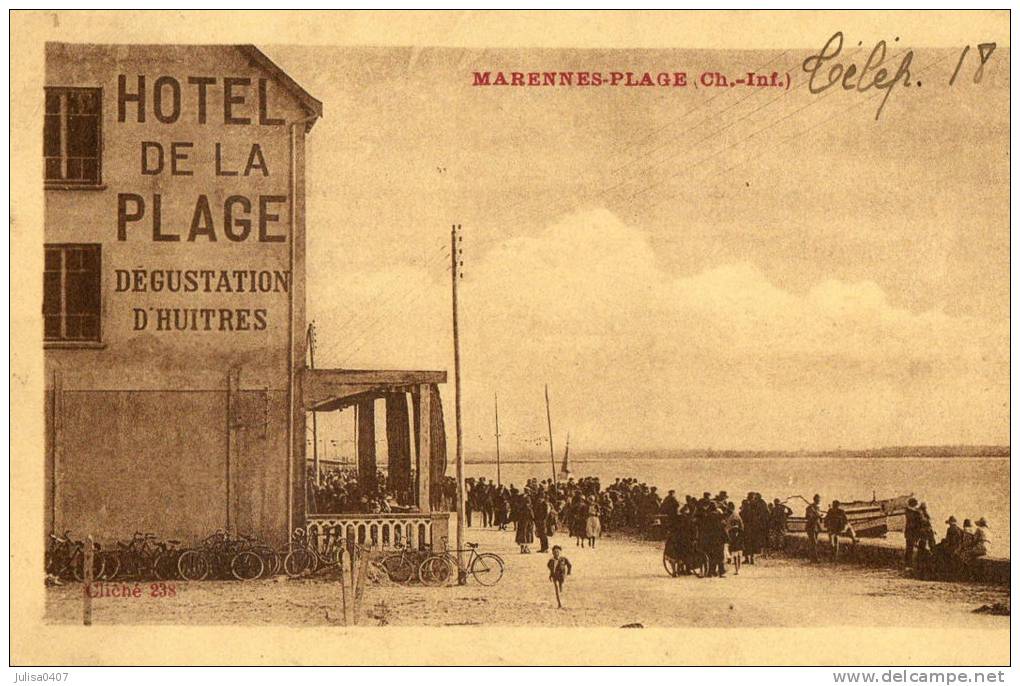 MARENNES PLAGE (17) Hotel De La Plage Animation - Marennes