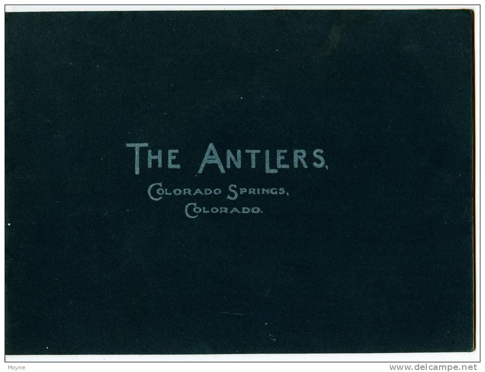 U.S.A. - THE ANTLERS  - COLORADO SPRINGS - COLORADO -  THE OUT WEST - 1898 - - 1850-1899