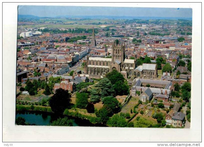 - ANGLETERRE HEREFORDSHIRE . HEREFORD CATHEDRAL AND CITY CENTRE . - Herefordshire
