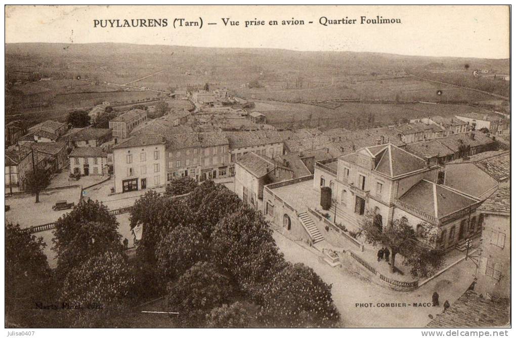 PUYLAURENS (81) Vue D'avion Quartier Foulimou - Puylaurens