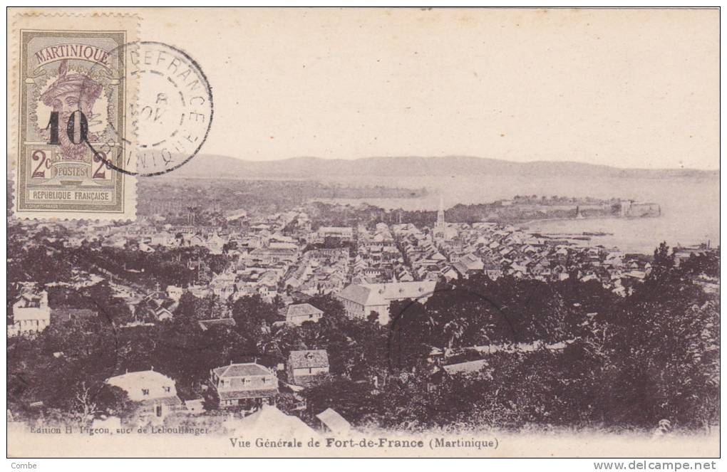 Belle Carte Martinique 1920, Fort De France/680 - Briefe U. Dokumente