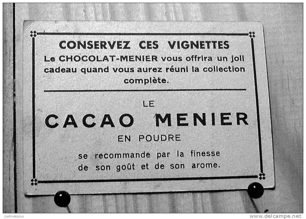 COLLECTION DU CHOCOLAT MENIER N°  114 CORDOUE PATIO DES ORANGERS SCAN R/V - Menier