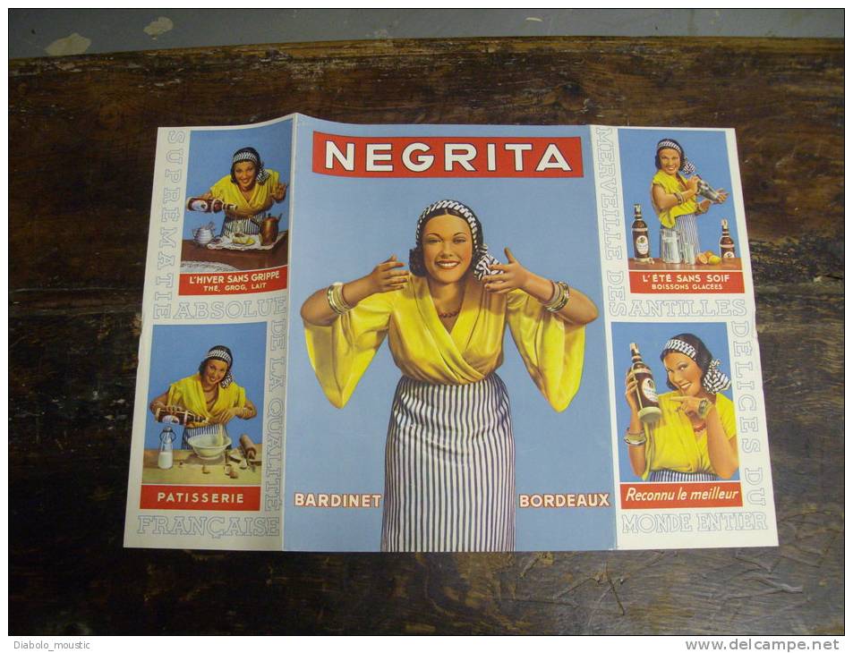 Rare AFFICHE NEGRITA Issue Du Journal " L´ILLUSTRATION" De L´année 1930 - Posters