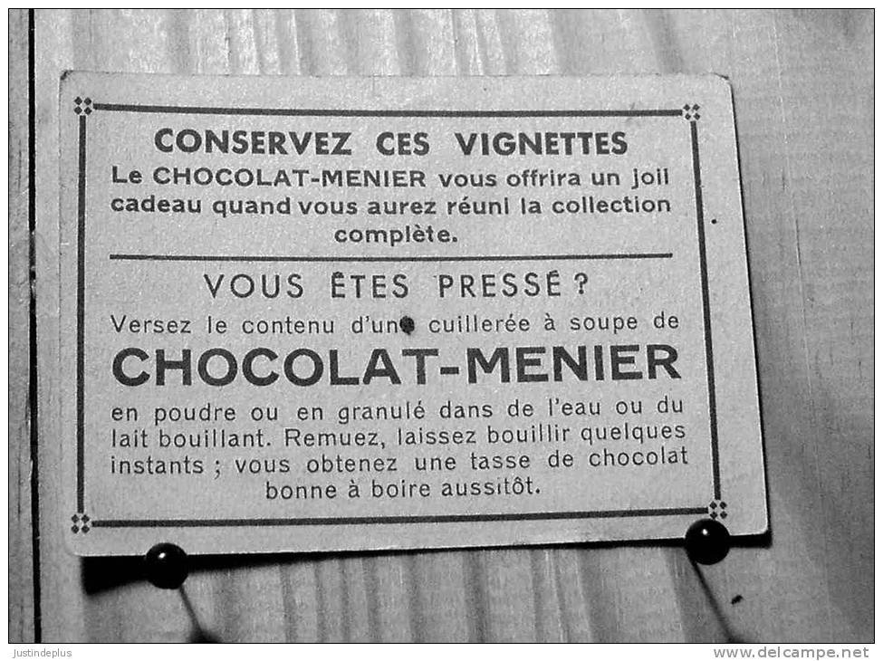 COLLECTION DU CHOCOLAT MENIER N°  596 POTSDAM CHATEAU SANS SOUCI SCAN R/V - Menier