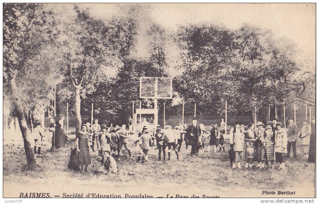 59 / RAISMES / SOCIETE D EDUCATION POPULAIRE / LE PARC DES SPORTS / RARE ET TRES JOLIE CARTE - Raismes