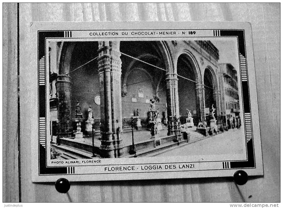 COLLECTION DU CHOCOLAT MENIER N°  189 FLORENCE LOGGIA DES LANZI SCAN R/V - Menier