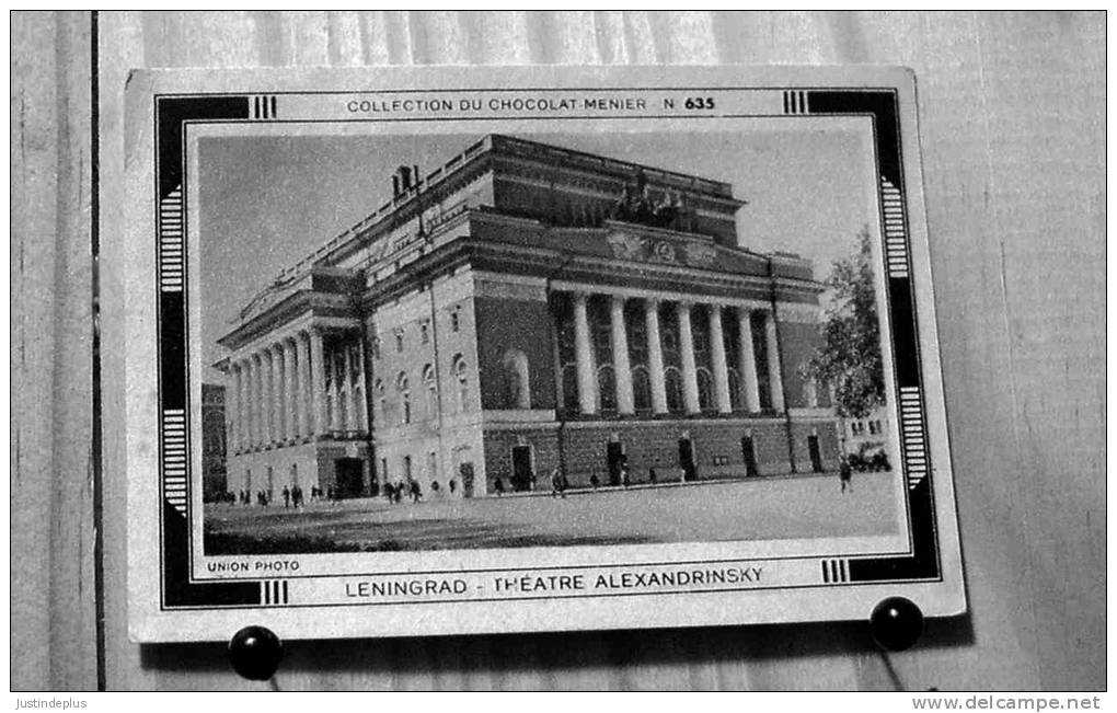 COLLECTION DU CHOCOLAT MENIER N° 635 LENINGRAD THEATRE ALEXANDRINSKY  SCAN R/V - Menier