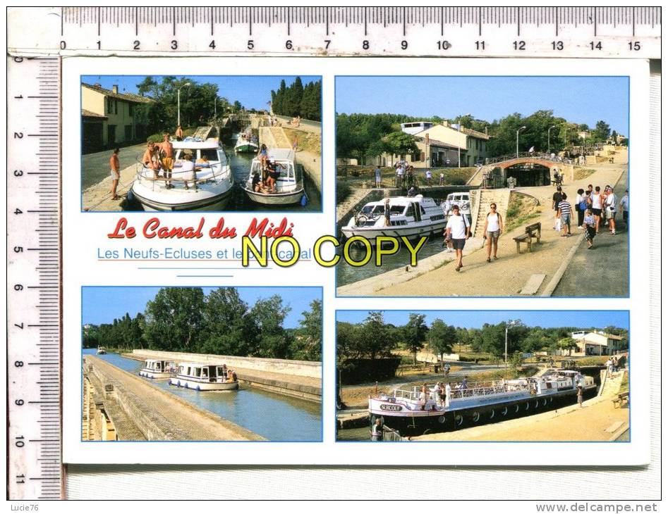 PENICHES - Le Canal Du MIDI -  Les Neufs Ecluses Et Le Pont Canal - Hausboote