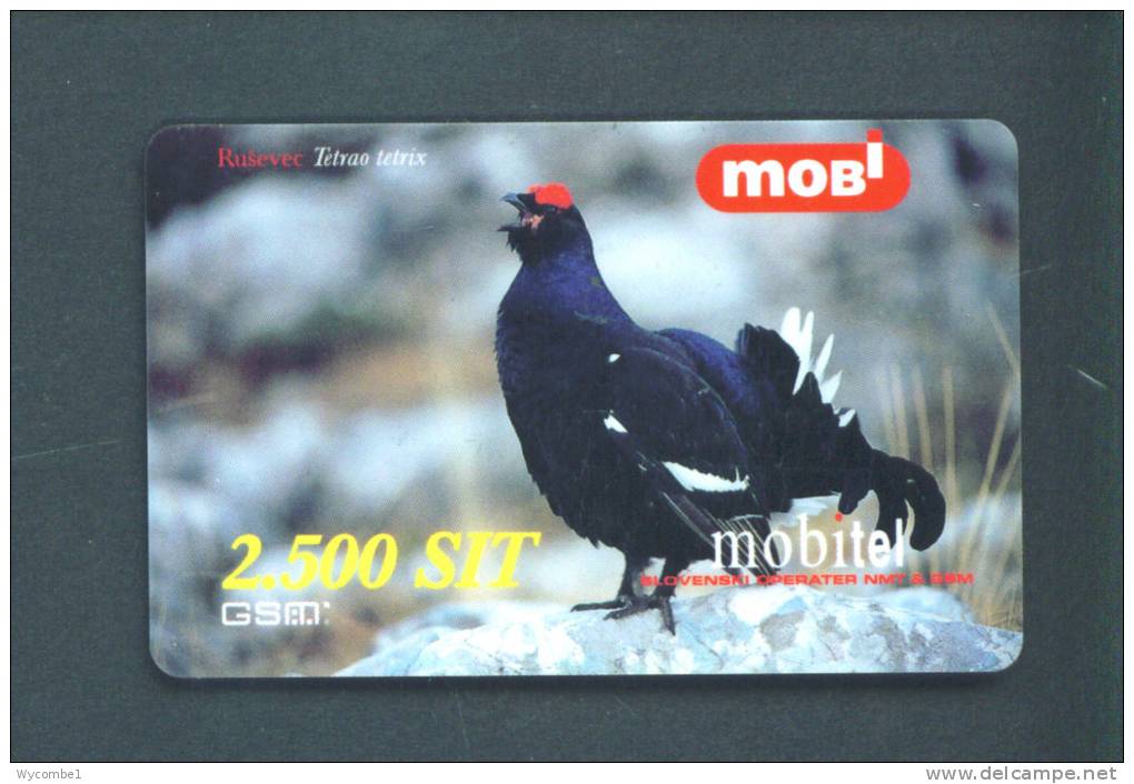 SLOVENIA  -  Remote Mobitel Bird Phonecard As Scan - Slowenien