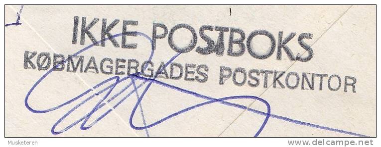 France Rue Rene Boulanger PARIS 1979/80 Cover To Danemark Danish TAXE Postage Due Readressed Etc. INTERESTING !! - 1960-.... Lettres & Documents