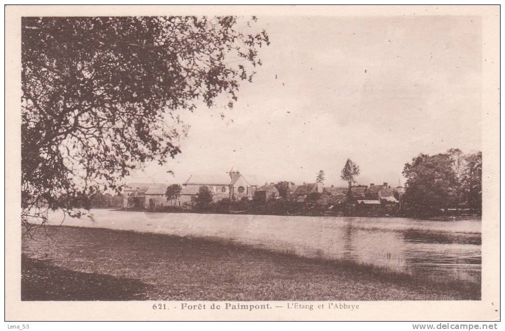 621    -    Forêt De PAIMPONT    -   L'étang Et L'abbaye - Paimpont