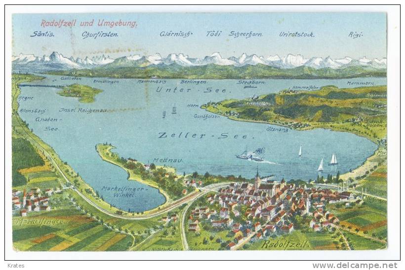 Postcard - Radolfzell Und Umgebung     (4950) - Radolfzell