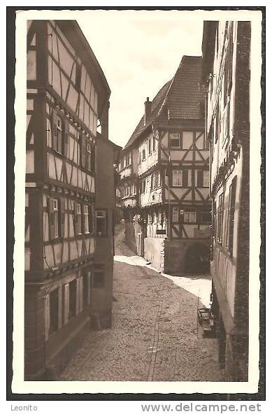 Mosbach Im Badischen Neckartal Schwanengasse Ca. 1940 - Mosbach