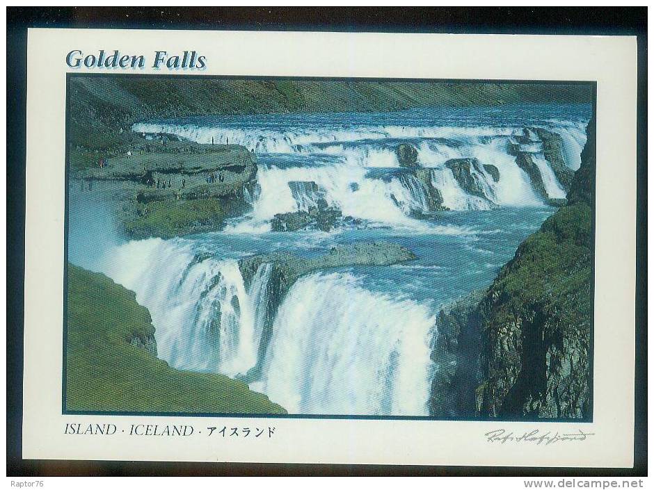 CPM Neuve Iceland Islande  Golden Falls, Les Cascades - Iceland