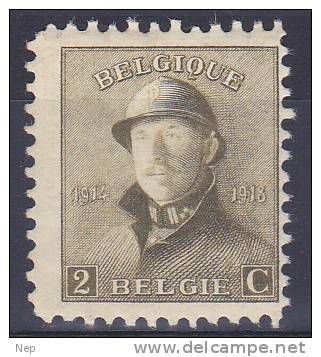 BELGIË - OBP - 1919 - Nr 166 - MNH** - 1919-1920 Roi Casqué